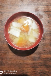 根生姜入り麹味噌汁