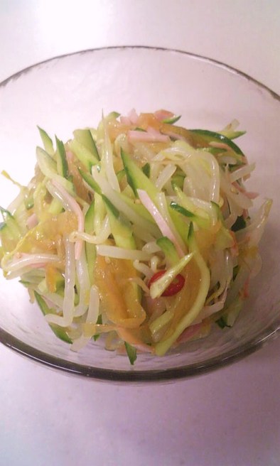もやしと✿中華くらげの✿中華サラダの写真