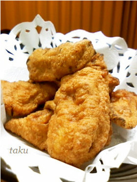 ゴーヤのワタの唐揚げ