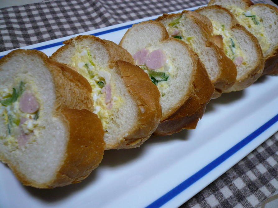フランスパンのポテトサラダつめの画像