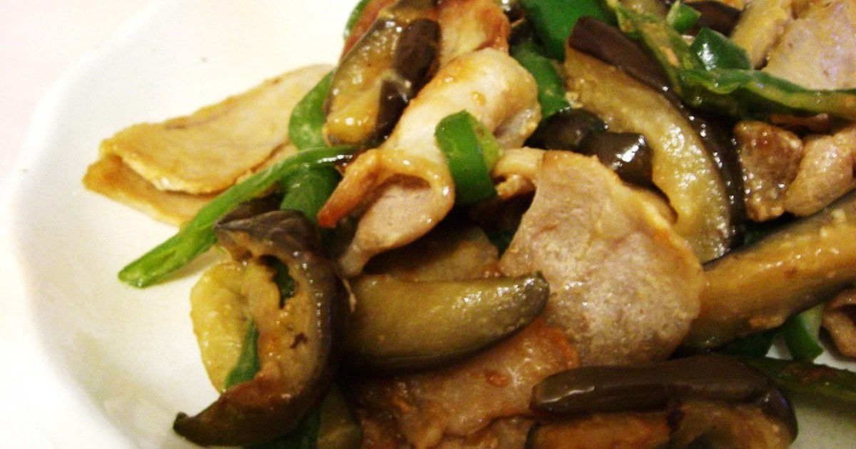 豚肉とピーマン・なすびの味噌炒め by Lalael 【クックパッド】 簡単おいしいみんなのレシピが333万品