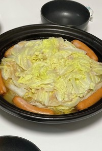 白菜と豚バラの蒸し鍋