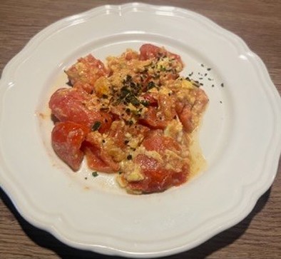 中華風トマト卵炒めの写真