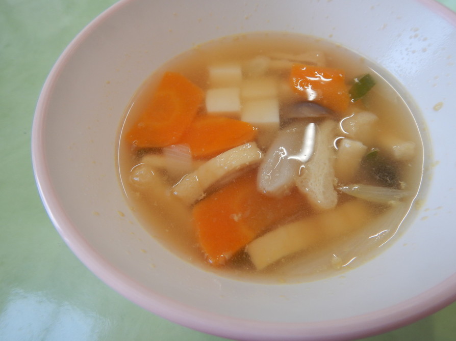 豆腐汁☆給食メニューの画像