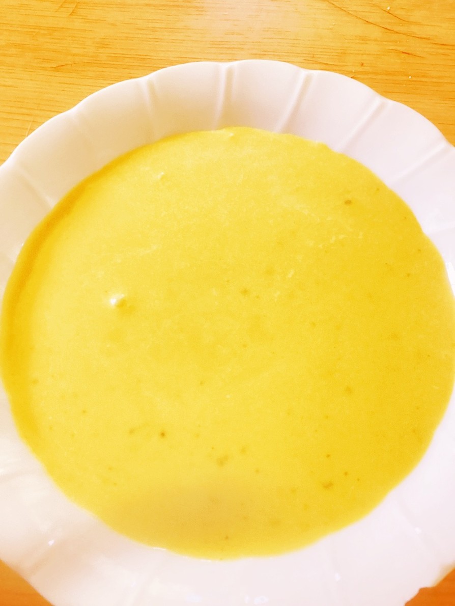 材料４つ　かぼちゃのスープ　離乳食もOKの画像