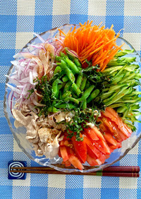 【Diet】野菜たっぷりピリ辛サラダ