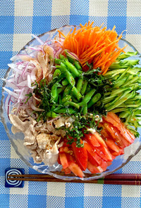 【Diet】野菜たっぷりピリ辛サラダ