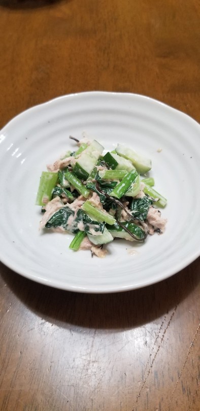 小松菜サラダの写真