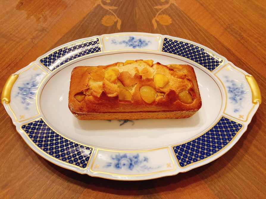 栗の甘露煮のパウンドケーキ　バター不使用の画像