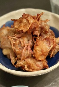 紅生姜と豚肉のかき揚げ