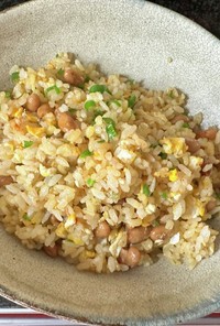 納豆と青唐辛子のピリ辛チャーハン