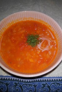 夏野菜☆完熟トマトのスープ