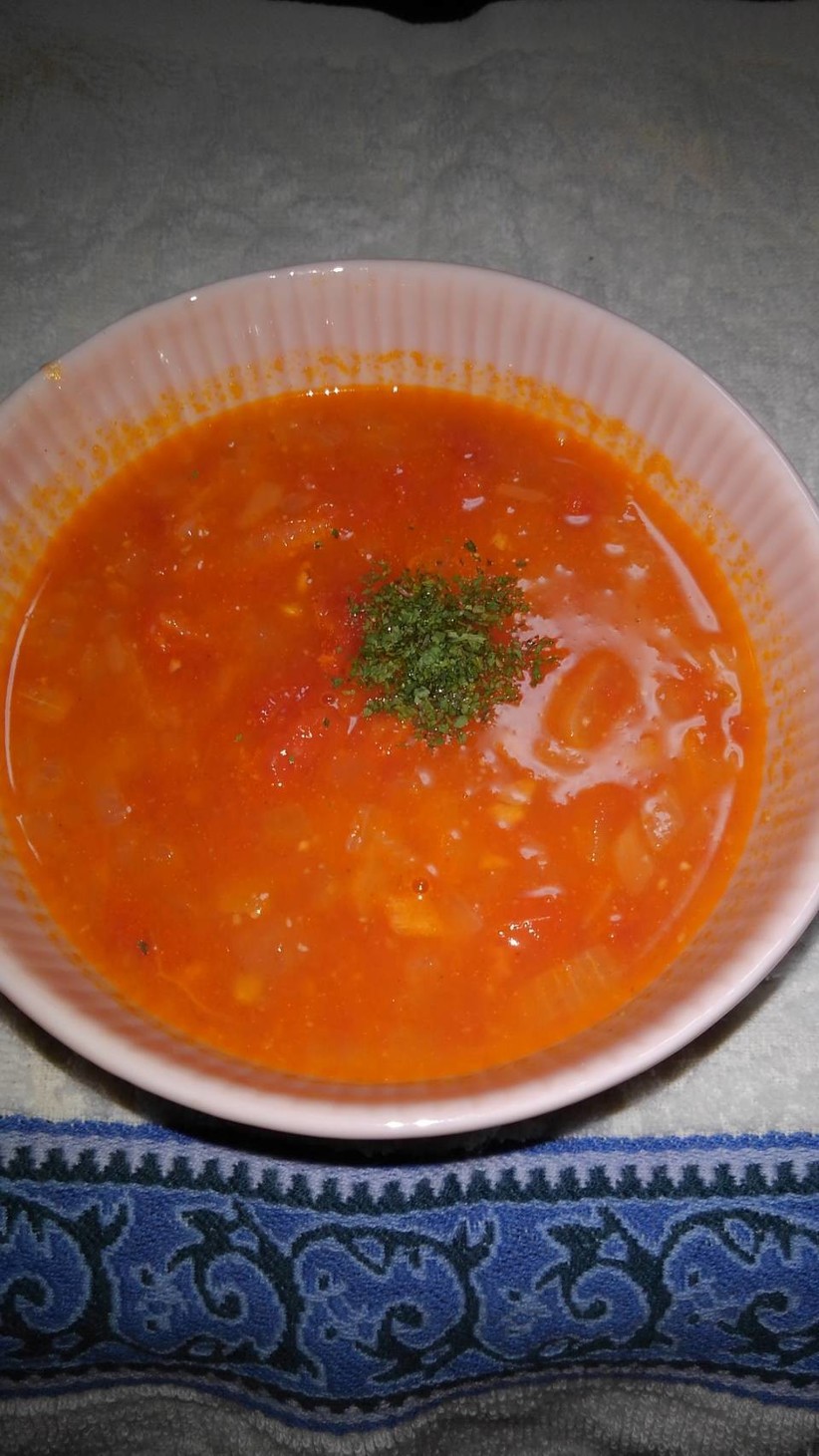 夏野菜☆完熟トマトのスープの画像