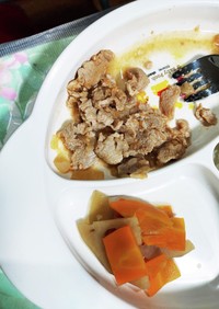 【離乳食完了期～】豚薄切りのケチャップ煮