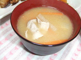 我が家のシンプル豚汁.*゜