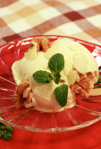 焼き芋とナッツの簡単アイスクリーム