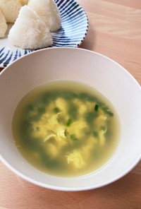 小ネギと卵の中華スープ