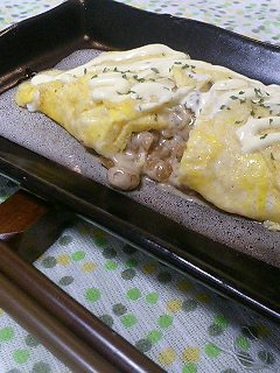 ☆あと一品!!コクウマ納豆オム☆