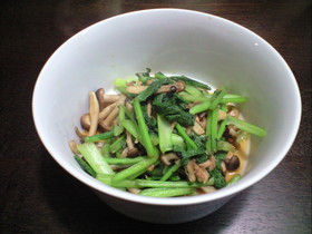 かぶの葉の炒め物