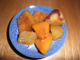 驚きの美味!かぼちゃとさつまいもの煮物