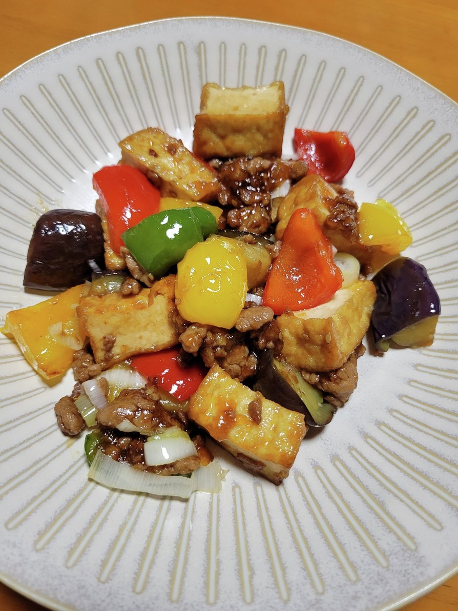 夏野菜の麻婆豆腐風の画像