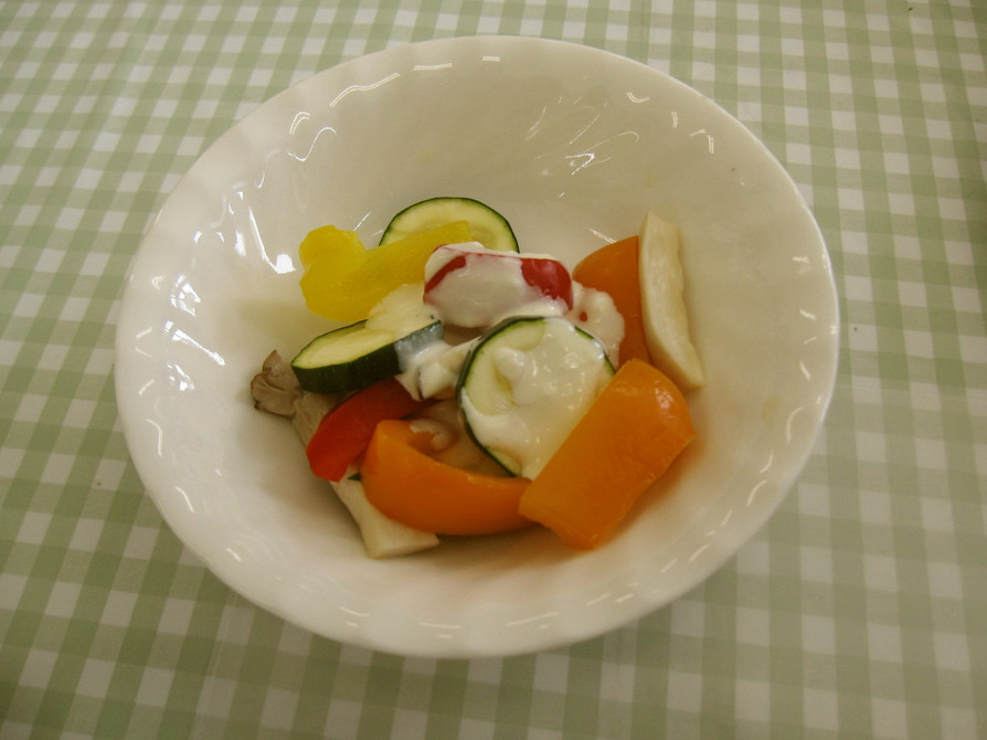 レンジで温野菜サラダの画像