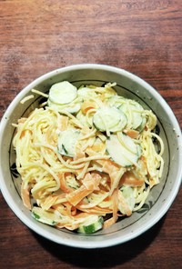 辛子マヨ根菜サラダパスタ