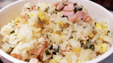 非常食アルファ米わかめご飯で簡単炒飯の写真