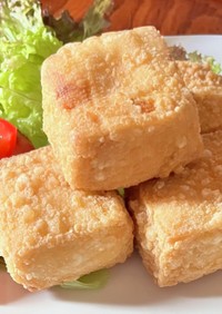 木綿豆腐の唐揚げ✨タピオカ粉でカリッと衣
