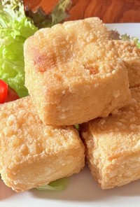 木綿豆腐の唐揚げ✨タピオカ粉でカリッと衣