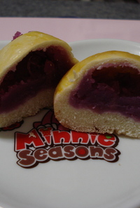 紫芋のジャムパン
