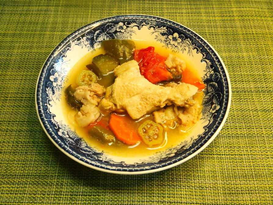 鶏と夏野菜のさっぱりスープ・簡単おいしいの画像