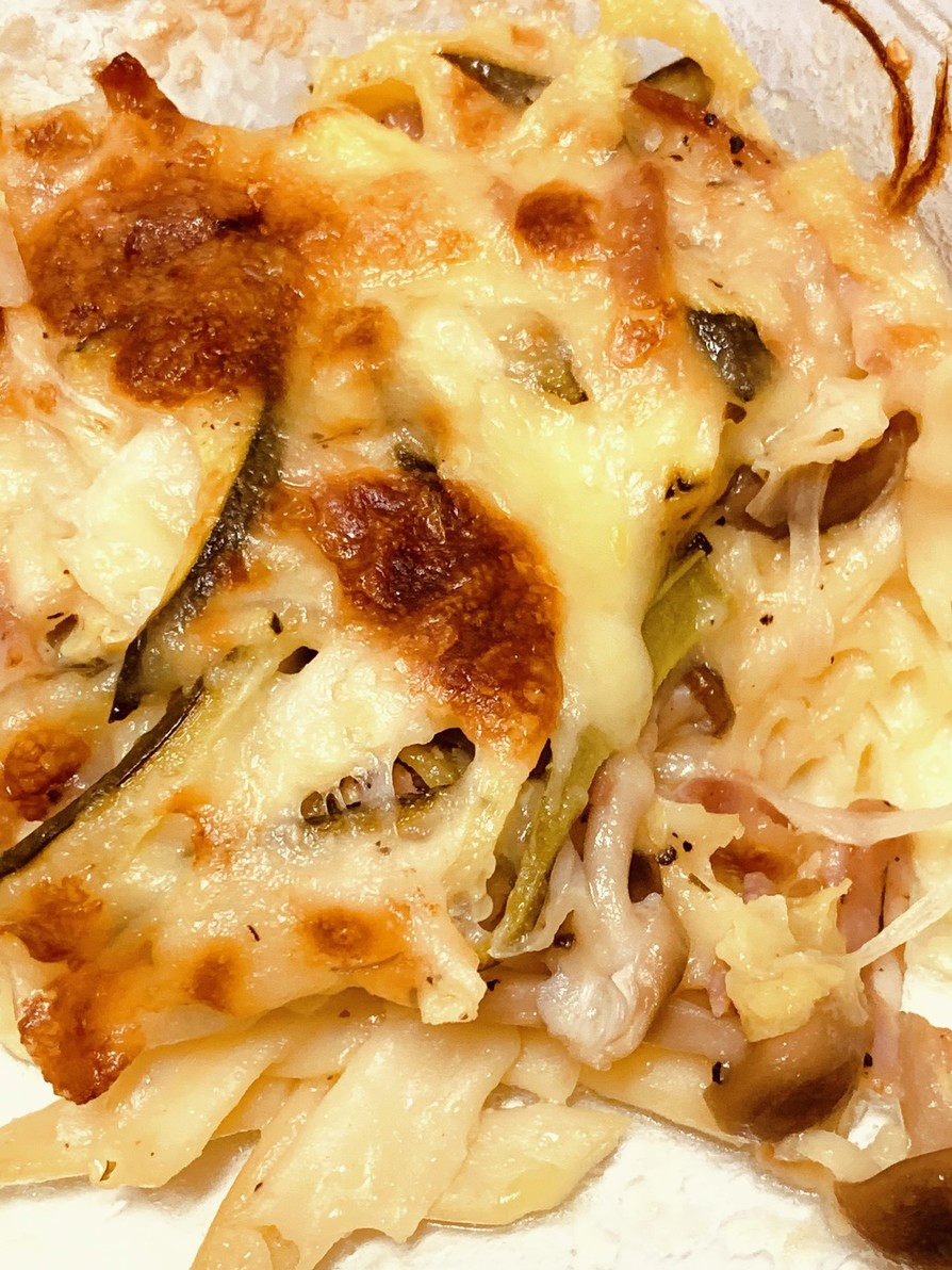 ズッキーニのおつまみグラタン風チーズ焼きの画像