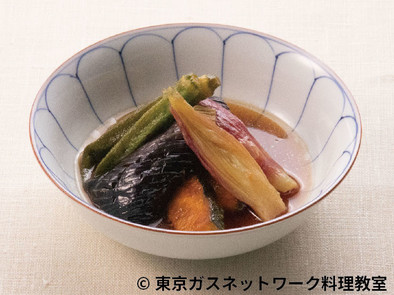 揚げ野菜のさっぱり⼟佐酢漬けの写真