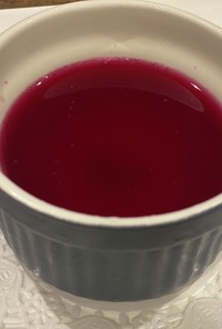 赤紫蘇ジュースで簡単しそゼリー