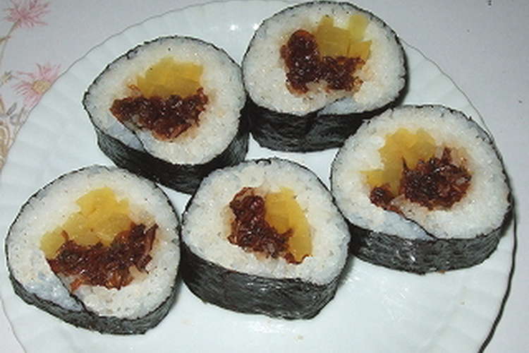 簡単 イカナゴとたくあんの巻き寿司 レシピ 作り方 By Kikilala クックパッド 簡単おいしいみんなのレシピが371万品