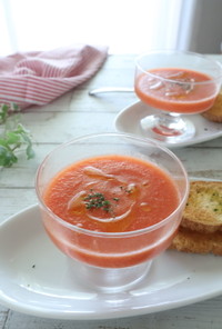 【加熱なし】トマトの冷たいスープ
