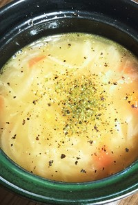 バター香るオニオントマトスープ