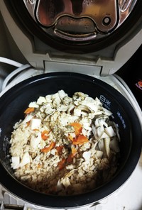 アサリと舞茸と里芋の炊込ご飯