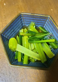 小松菜のおひたし(ミョウガ入り)