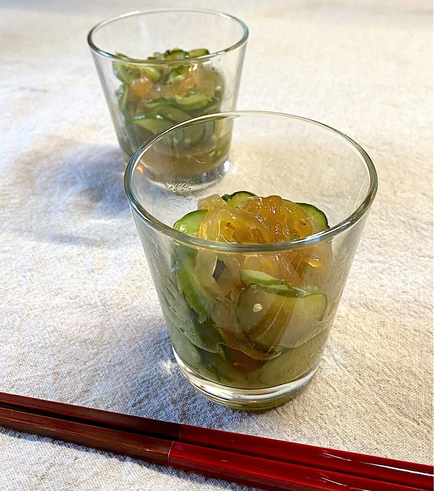 クラゲと胡瓜の中華風酢の物の画像
