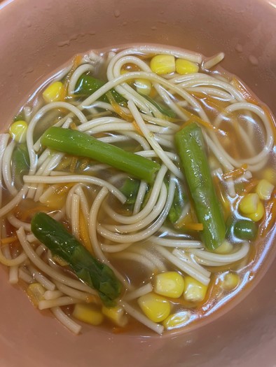 食べるパスタスープ 自分用の写真
