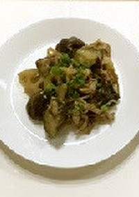 秋野菜と豚肉の味噌炒め