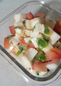 長芋トマトの韓国風サラダ