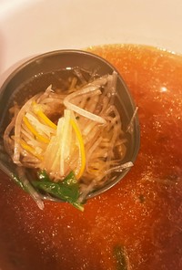 大根サラダで作る簡単中華風スープ