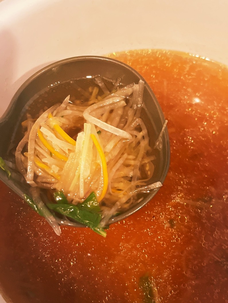 大根サラダで作る簡単中華風スープの画像