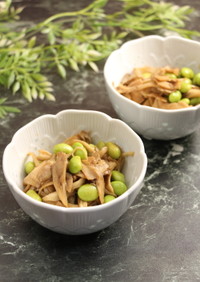 簡単！舞茸と枝豆の中華小鉢