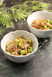 簡単！舞茸と枝豆の中華小鉢