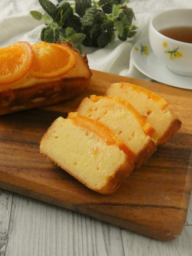 米粉のオレンジパウンドケーキの写真