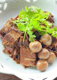 中国南京♡梅干菜と豚バラうずらの卵の煮物